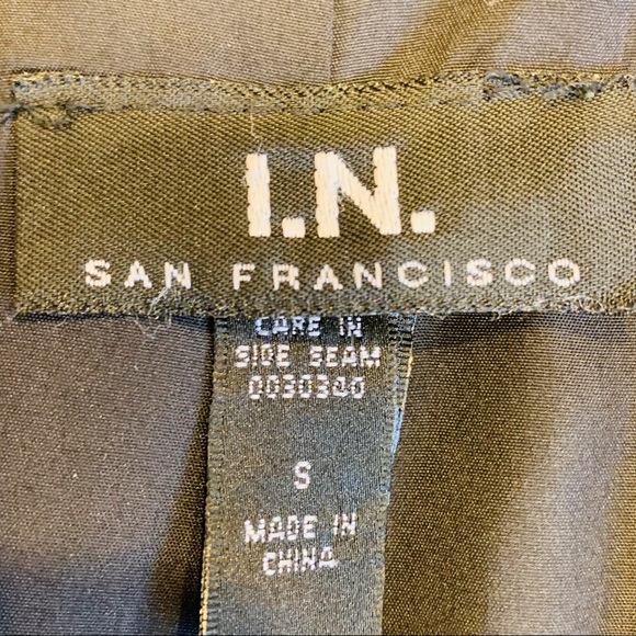 I. N. San Francisco Jacket Women Black Size S - Picture 6 of 9